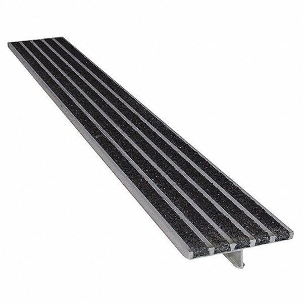 Supergrit 3" Stair nosing-3'6" length Black 630A-BLA36
